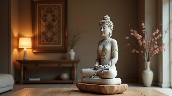 Réveillez votre intérieur avec une statue bouddha femme unique